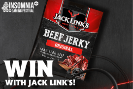 WIN a £500 prize pack with Jack Link’s including tix and travel for the Insomnia Gaming Festival